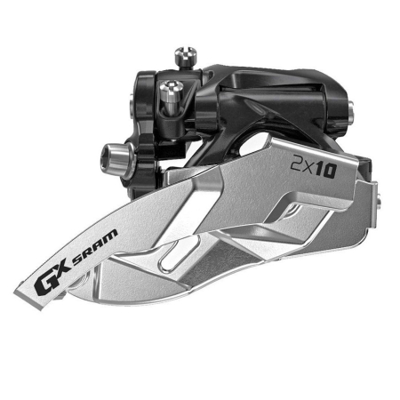 SCHIMBATOARE FATA - Schimbator fata SRAM GX, tragere jos, compatibil transmisii 2x10 viteze, argintiu