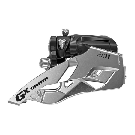 SCHIMBATOARE FATA - Schimbator fata SRAM GX, tragere jos, compatibil transmisii 2x11 viteze, argintiu