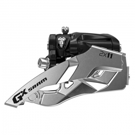 SCHIMBATOARE FATA - Schimbator fata SRAM GX, tragere sus, compatibil transmisii 2x11 viteze, argintiu