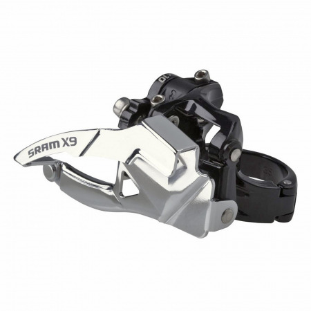 SCHIMBATOARE FATA - Schimbator fata SRAM X.9, tragere dubla, compatibil transmisii 2x10 viteze, argintiu