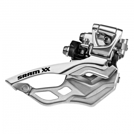 SCHIMBATOARE FATA - Schimbator fata SRAM XX, tragere sus, compatibil transmisii 2x10 viteze, argintiu