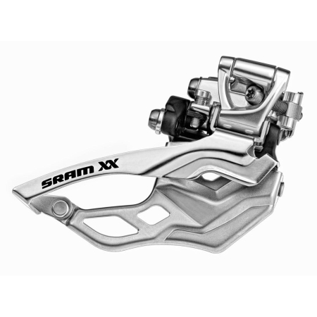 SCHIMBATOARE FATA - Schimbator fata SRAM XX, tragere jos, compatibil transmisii 2x10 viteze, argintiu