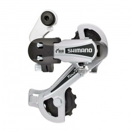 SCHIMBATOARE SPATE - Schimbator spate SHIMANO Tourney RD-TY21-B GS, 6 viteze, argintiu