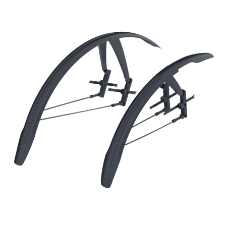 APARATORI NOROI - Set aparatori noroi fata/spate BBB BFD-65S DiscGuard, compatibile 28", negru