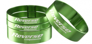 FURCI SI AMORTIZOARE - Set distantiere Reverse 1.1/8 aluminiu verzi