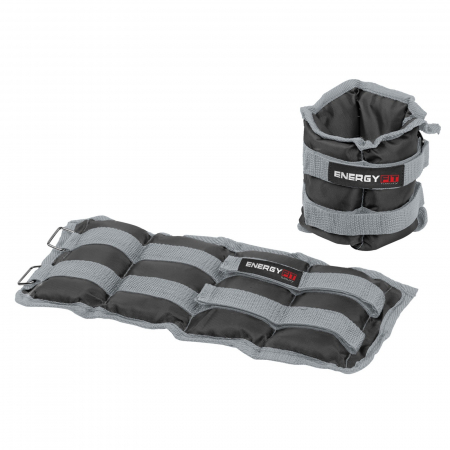 GREUTATI INCHEIETURI - Set greutati neopren maini/picioare 2x1.5 kg ENERGY FIT, negru/rosu