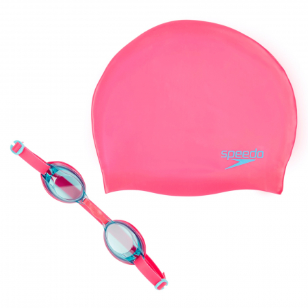 CASTI INOT - Set inot copii SPEEDO Jet V2 roz