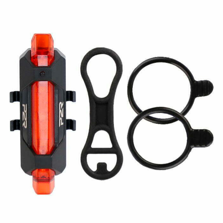 Set lumini bicicleta P2R Nition 10C, incarcare USB, acumulator Li-Pol, negru [5]