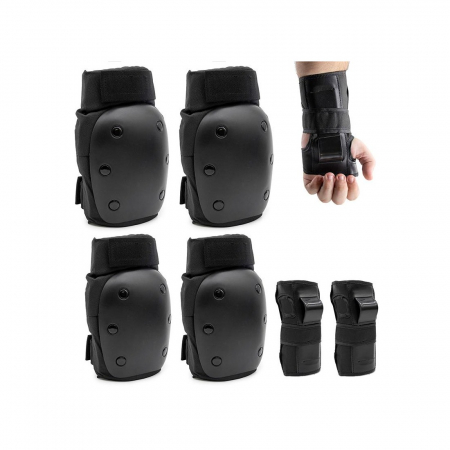 ECHIPAMENTE - Set protectii genunchi, coate si incheieturi L
