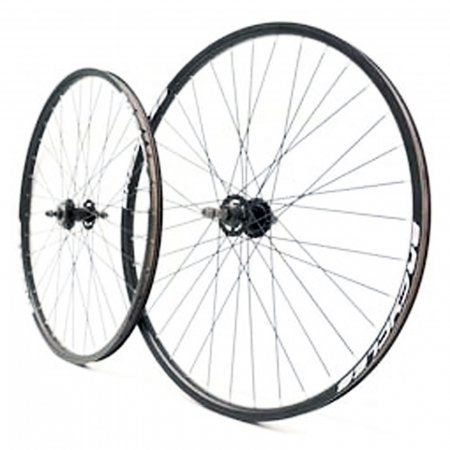 ROTI COMPLETE - Set roti 29" BR Components, aluminiu duble, profil frane disc, 36H, negru