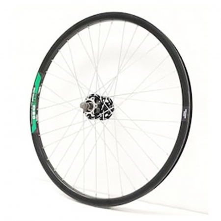 Roata fata 27.5" BR CYCLES, aluminiu dubla, profil frane disc, 36H, negru [1]