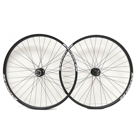 Set roti 29" BR Components, aluminiu duble, profil frane disc, 36H, negru [1]