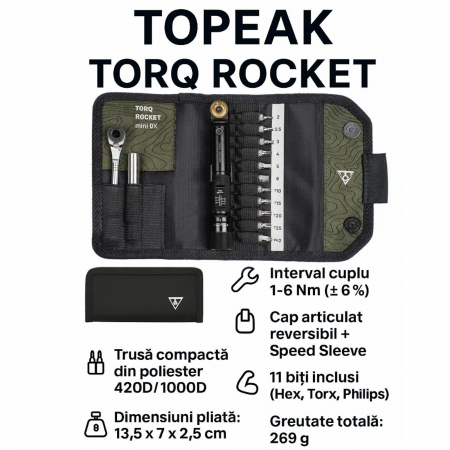 Set scule bicicleta TOPEAK Torq Rocket Mini DX [5]