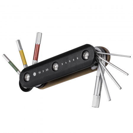 Set imbus TOPEAK Hex Combo Tt2558, carcasa aluminiu, 8 functii [1]