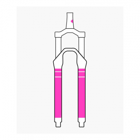 Set stickere protectie furca Muc-Off Fork Protection Kit Clear Gloss [3]