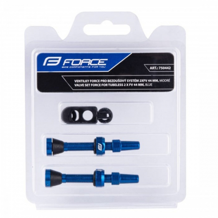 Set valve FV tubeless FORCE, lungime 80 mm, negre [1]