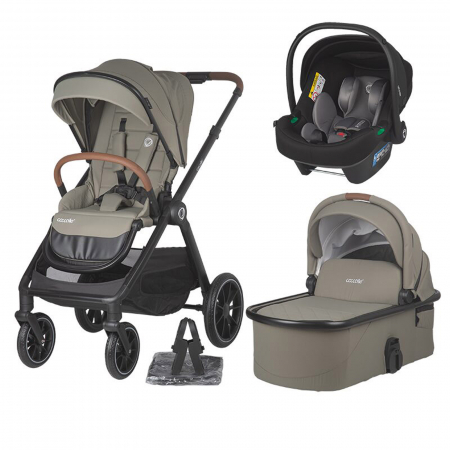 CARUCIOARE  3 IN 1 - Sistem modular 3in1 COCCOLLE Aspen Sand beige + Scoica auto COCCOLLE Knox Anthracite