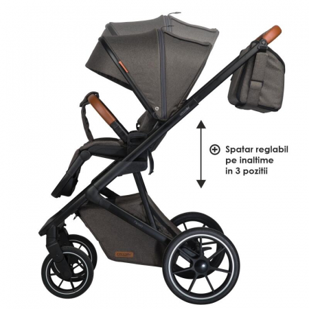 Sistem modular 3in1 Coccolle Nessia Anthracite + Scoica auto Coccolle Knox Anthracite [25]