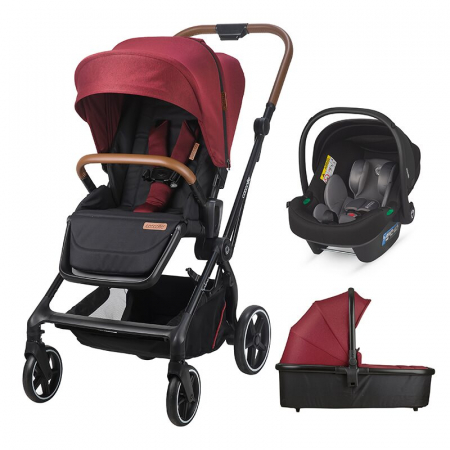 Fara Categorie - Sistem modular 3in1 Coccolle Saliara Cabernet + Scoica Coccolle Knox Anthracite