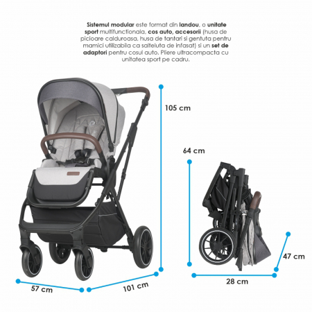 Sistem modular 3in1 COCCOLLE Silene Lunar rock [15]