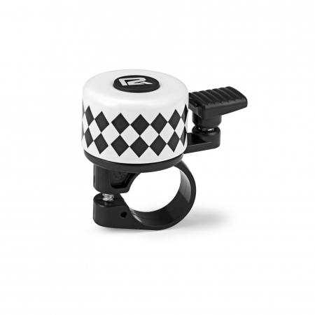 SONERII - Sonerie Bicicleta P2R Ringo - Diamant, Alb-Negru