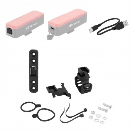 Stop spate FORCE Alarm 300 Lumeni, LED USB, cu senzor si alarma [1]