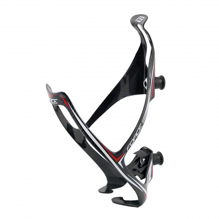 BIDONASE/SUPORTI - Suport bidon FORCE Carbon 18 grame, negru/alb