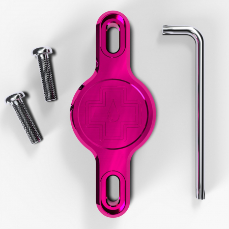 ACCESORII CADRE - Suport MUC-OFF Apple AirTag pentru cadru Secure Tag Holder V2 Iridescent