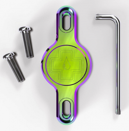 ACCESORII CADRE - Suport MUC-OFF Apple AirTag pentru cadru Secure Tag Holder V2 Iridescent