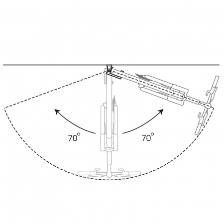 Suport perete pentru bicicleta TOPEAK Swing-Up TW015-01, negru [2]