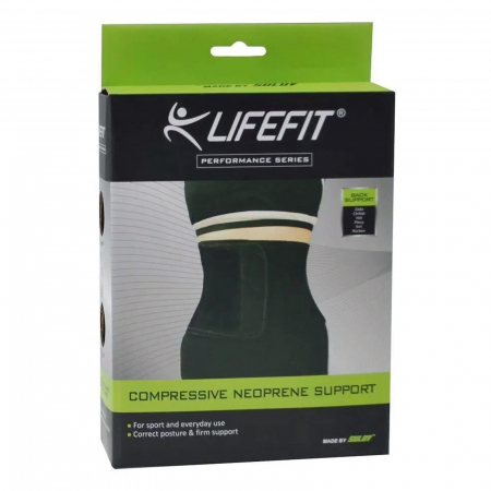 Suport spate neopren LIFEFIT, negru [1]