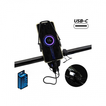 GENTI, BORSETE & HUSE - Suport telefon EWS009 cu baterie externa si lumina