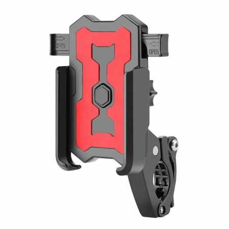 ACCESORII TELEFON - Suport telefon FIVESTARS BikeDock PHH-100, aluminiu, negru/rosu