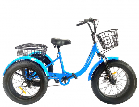 BICICLETE ORAS-TREKKING - Tricicleta adulti 20" BR Cycles Pro2008, cadru otel 15", frane disc, 6 viteze, albastru