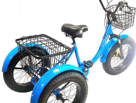 Tricicleta adulti 20" BR Cycles Pro2008, cadru otel 15", frane disc, 6 viteze, albastru [18]