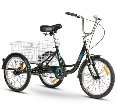 BICICLETE ORAS-TREKKING - Tricicleta adulti 20" VELORS Senior 20390B, cadru otel 16", frane V-Brake/tambur, single speed