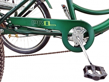 Tricicleta adulti 24" BR CYCLES Pro2008-VB, cadru otel 16", frane V-Brake/tambur, 7 viteze [11]