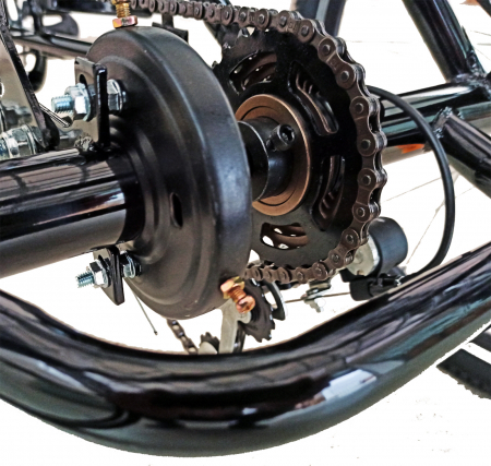 Tricicleta adulti 24" BR CYCLES Pro2008-VB, cadru otel 16", frane V-Brake/tambur, 7 viteze [15]