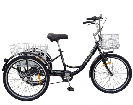 BICICLETE ORAS-TREKKING - Tricicleta adulti 24" BR CYCLES Pro2008-VB, cadru otel 16", frane V-Brake/tambur, 7 viteze