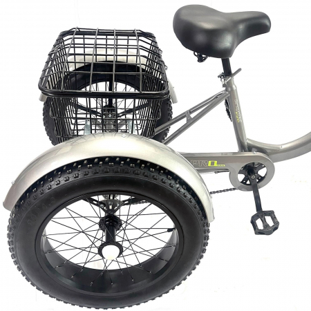 Tricicleta adulti 20" BR Cycles Pro2008, cadru otel 15", frane disc, 6 viteze, alb [8]