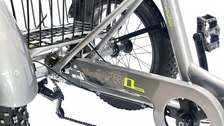 Tricicleta adulti 20" BR Cycles Pro2008, cadru otel 15", frane disc, 6 viteze, alb [7]