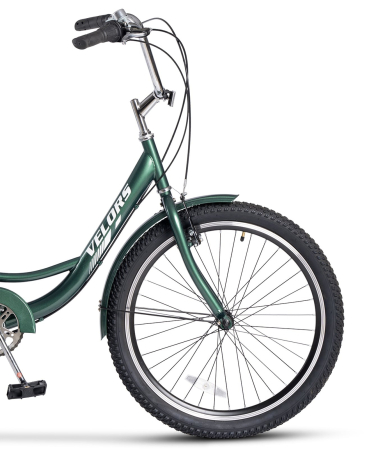 Tricicleta adulti 24" VELORS Senior 24618A, cadru otel 16", frane V-Brake/tambur, 7 viteze [4]