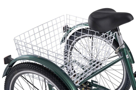 Tricicleta adulti 24" VELORS Senior 24618A, cadru otel 16", frane V-Brake/tambur, 7 viteze [7]