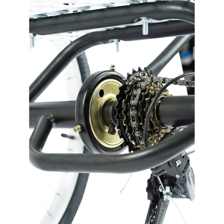 Tricicleta adulti 24" VELORS Senior 24618A, cadru otel 16", frane V-Brake/tambur, 7 viteze [10]