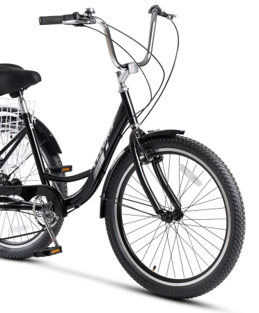 Tricicleta adulti 24" VELORS Senior 24618A, cadru otel 16", frane V-Brake/tambur, 7 viteze [4]