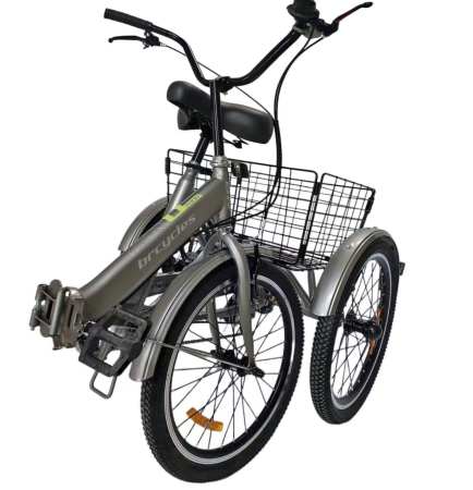 Tricicleta adulti pliabila 20" BR Cycles Pro2008-T002, cadru aluminiu 16", frane V-Brake/tambur, 7 viteze [12]