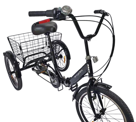Tricicleta adulti pliabila 20" BR Cycles Pro2008-T002, cadru aluminiu 16", frane V-Brake/tambur, 7 viteze [1]