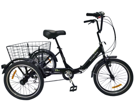 BICICLETE ORAS-TREKKING - Tricicleta adulti pliabila 20" BR Cycles Pro2008-T002, cadru aluminiu 16", frane V-Brake/tambur, 7 viteze