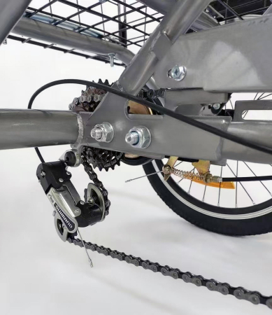 Tricicleta adulti pliabila 20" BR Cycles Pro2008-T002, cadru aluminiu 16", frane V-Brake/tambur, 7 viteze [5]