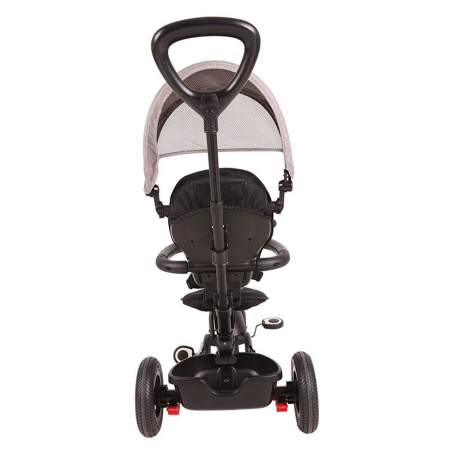 Tricicleta cu roti de cauciuc QPLAY Rito Rubber gri [8]